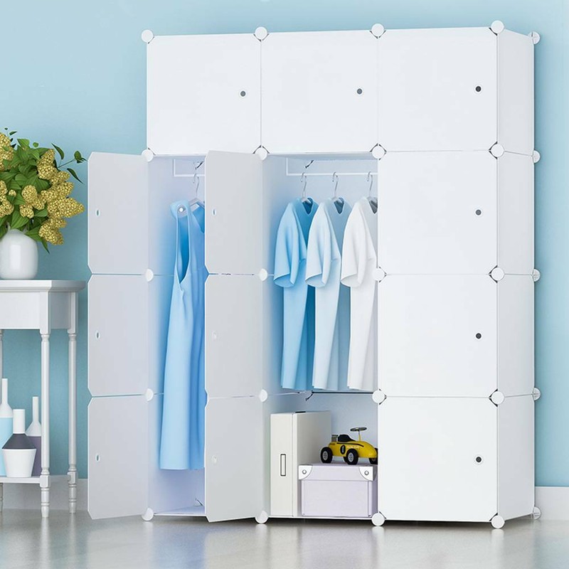 Diy 12 Cube Closet Wardrobe Modular Storage Organizer Clothes Kids