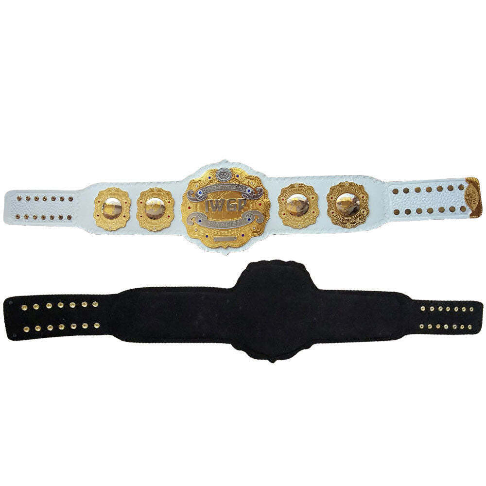IWGP Intercontinental Championship Belt Replica Dual Plate Belt 2MM/4MM Size - Picture 4 of 4