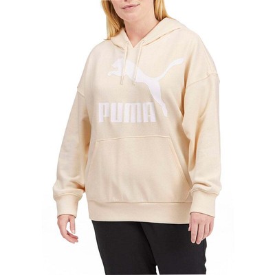 Puma 531862-75 Womens Classics Logo Hoodie Plus Casual - Пурпурный