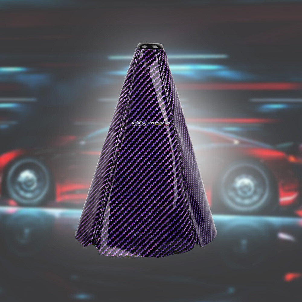 MUGEN PURPLE CARBON FIBER SHIFT BOOT STITCH COVER FOR GEAR COVER