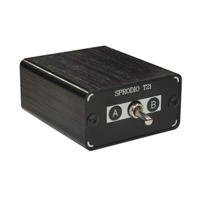 2 ports 3.5mm Stereo Audio Switch AUX headphone Speaker Manual selector switcher