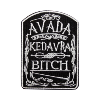 Harry Potter Avada Bitch logo Patch Iron On Patch Sew On Badge Embroidered Patch