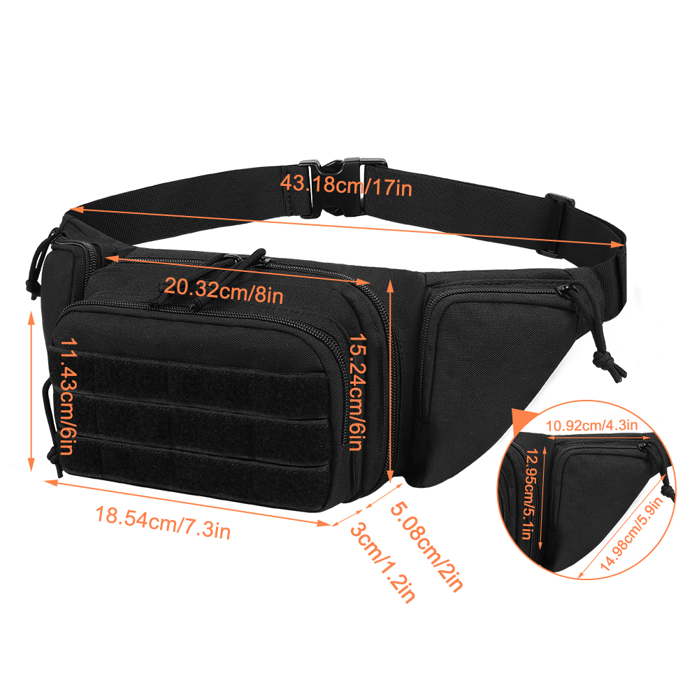 Outdoor Utility Tactical Waist Fanny Pack Pouch Military Camping Hiking Belt Bag