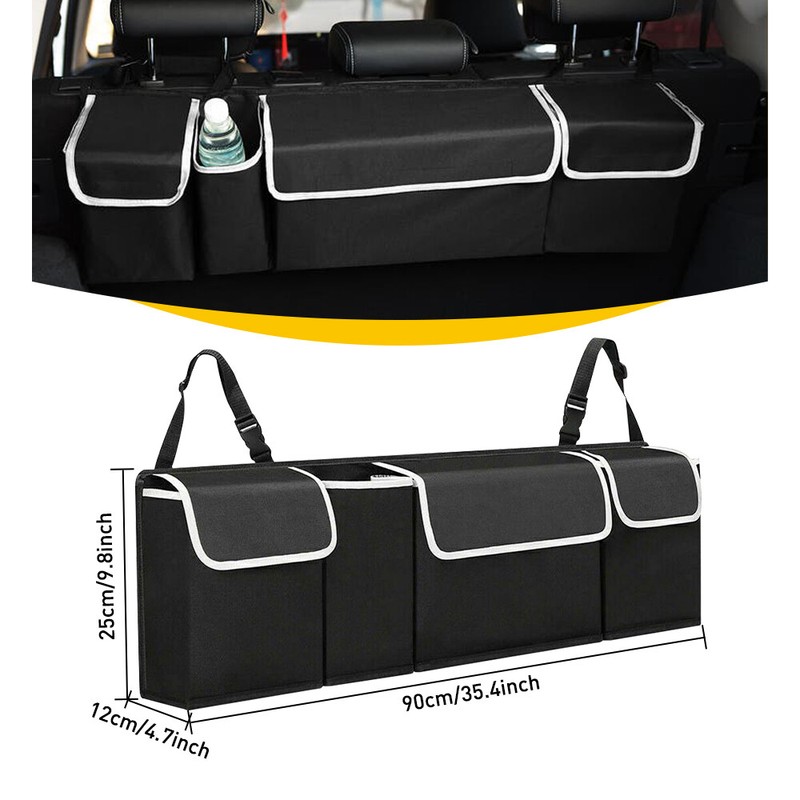 Car Trunk Organizer Oxford Interior Accessories Back Seat 4 Pocket
