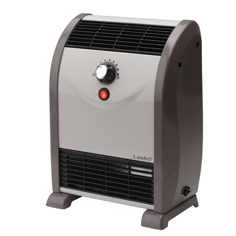 Lasko Portable Space Heater 500-Watt Electric Convection Tip-Over Safety Switch