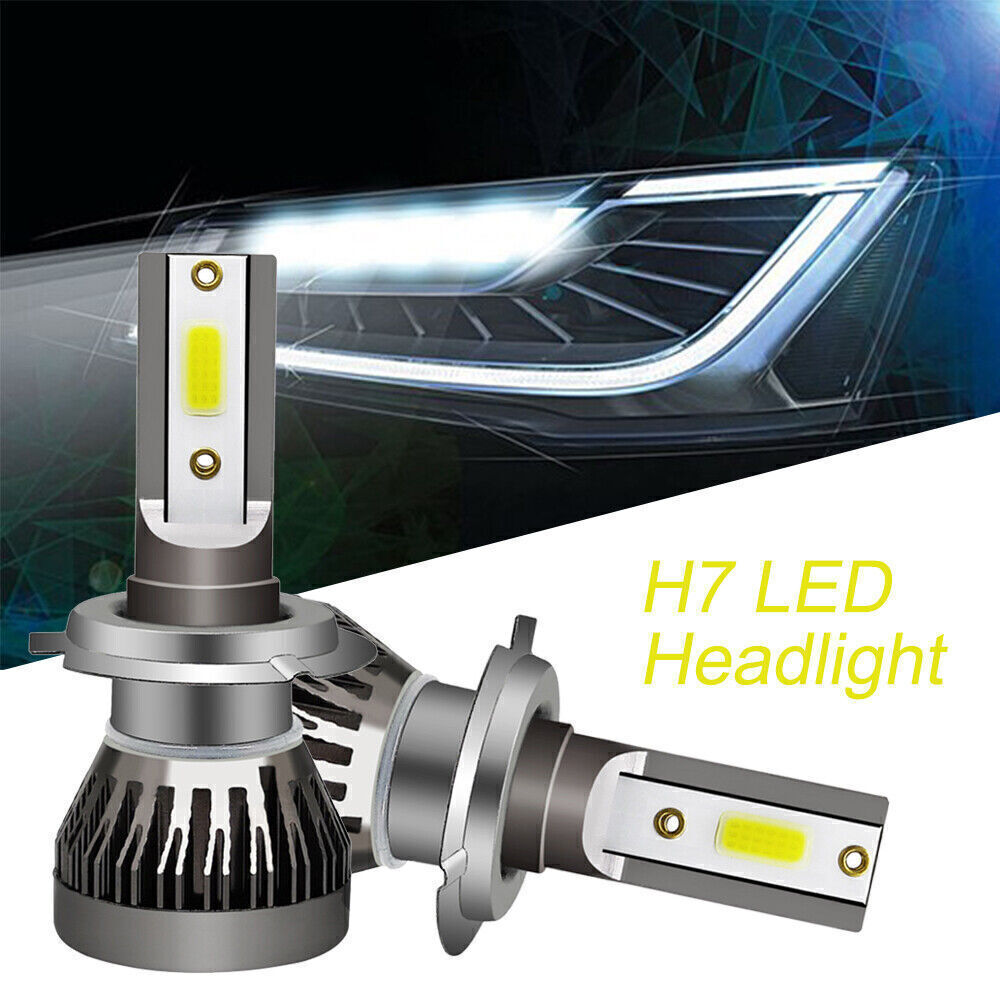 2PCS 9006 HB4 LED Car Headlight Kit COB 36W 6000LM Hi/Low Lamp Light Bulbs