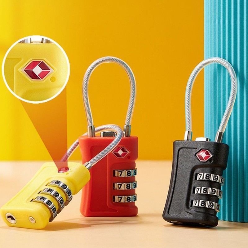 Password Lock Contrast Color Padlock Tsa Customs Code Lock
