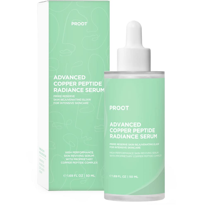 Copper Peptides Facial Serum Korean Essence with Niacinamide Hyaluronic Acid
