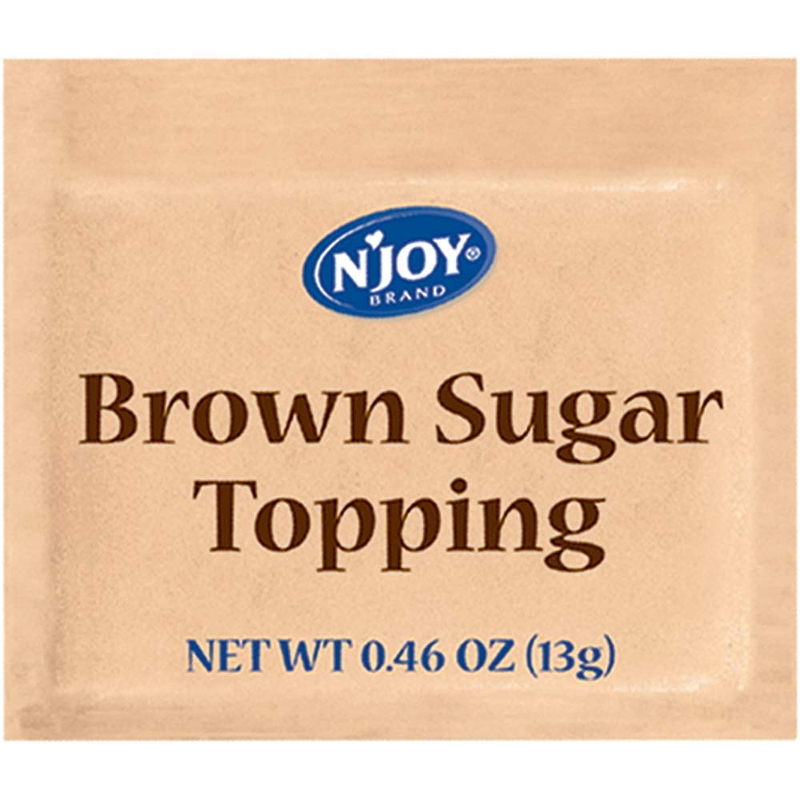 N'Joy Brown Sugar Topping for Oatmeal | 125 Count | Single Serve Portion | Bu...