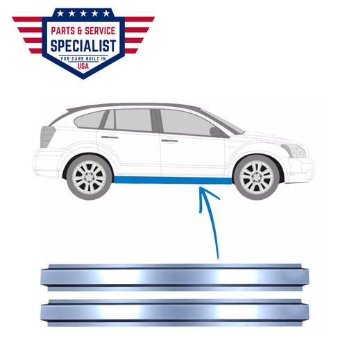 2X FOR DODGE CALIBER 2006-2013 INNER SILL REPAIR PANEL ROCKER PANEL / RIGHT=LEFT