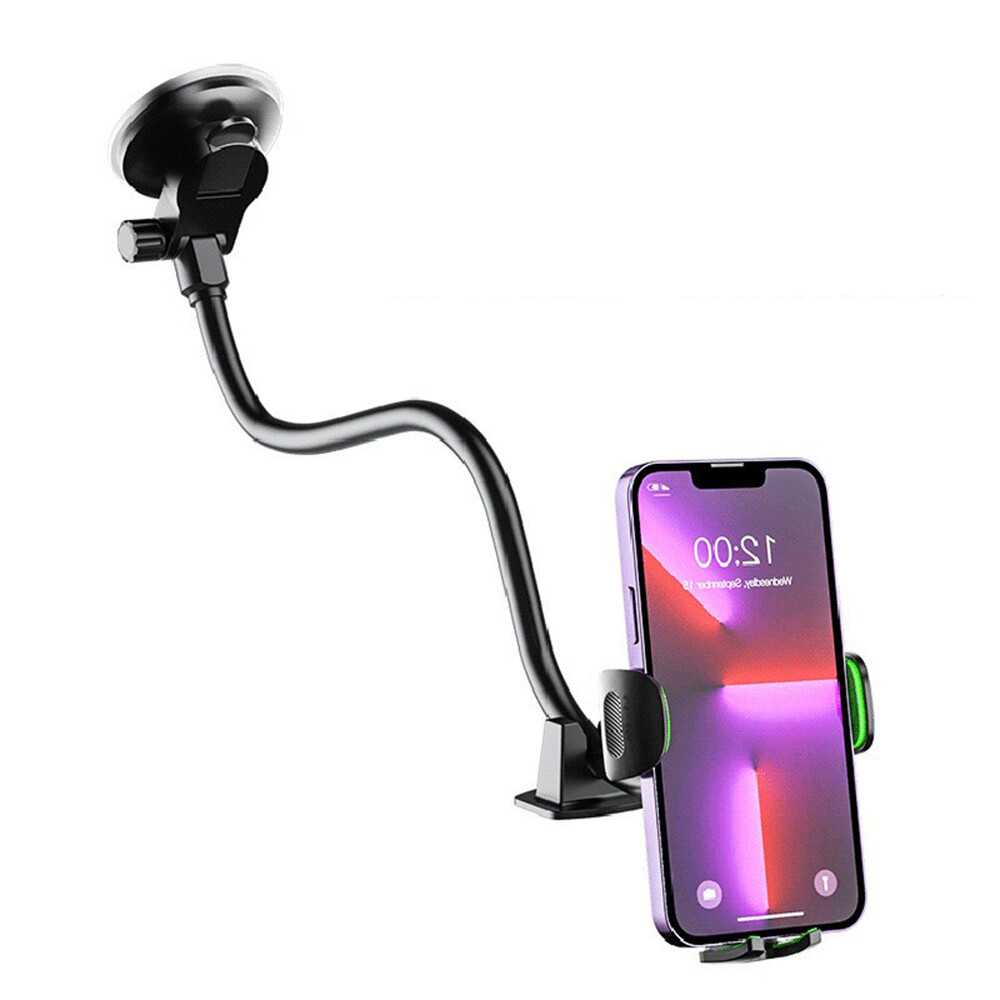 Solid Car Truck Windshield Phone Mount Holder with 14-Inch Gooseneck Long Arm US