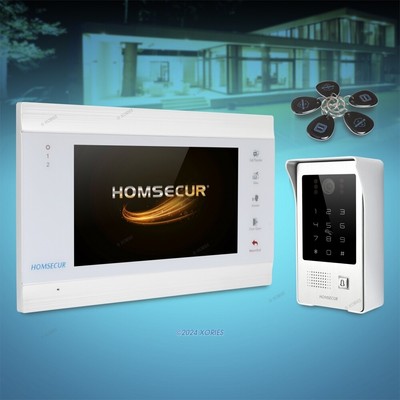 HOMSECUR 7'' HD Video Door Entry Security Intercom  with Outdoor Monitoring