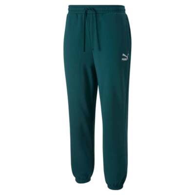 

Мужские зеленые повседневные спортивные штаны Puma Classics Small Logo Sweatpants 53559724, Зеленый, Puma Classics Small Logo Sweatpants