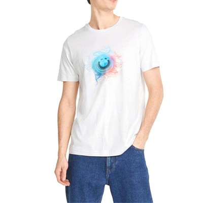 

Puma Bmw Mms Nightstride Graphic Crew Neck Футболка с коротким рукавом мужская белая Casua, Белый, Puma Bmw Mms Nightstride Graphic Crew Neck Short Sleeve T-Shirt