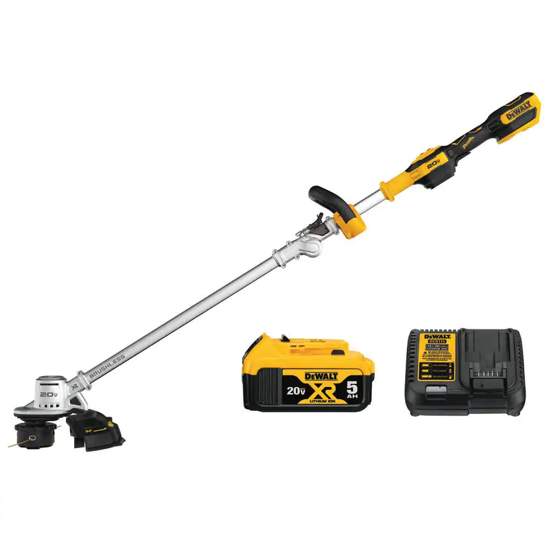 DEWALT 20V MAX Li-Ion Brushless Cordless String Trimmer with Battery and Charger