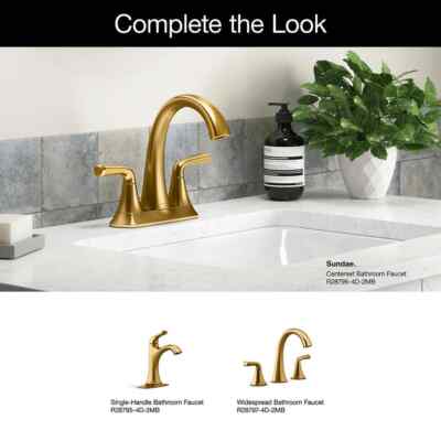 KOHLER Wall Mounted Sundae Towel Ring in Vibrant Brushed Moderne Brass