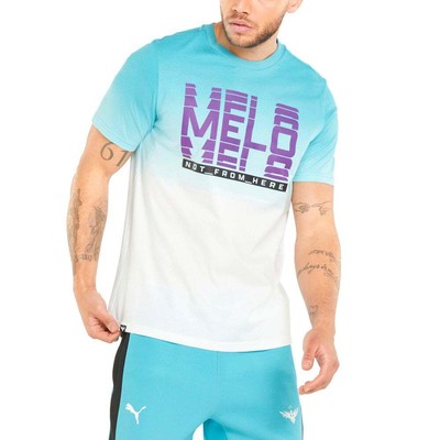 

Мужская футболка с круглым вырезом и коротким рукавом Puma Melo Fade, размер , спортивный C, Синий, Puma Melo Fade Graphic Crew Neck Short Sleeve T-Shirt