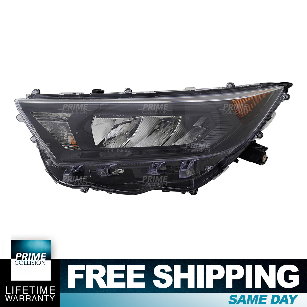 TYC Headlight Left Driver Side for 19 20 21 Toyota RAV4 Black LH