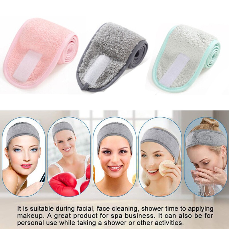 Makeup Hairband Salon Facial Spa Adjustable Fabric Headband 