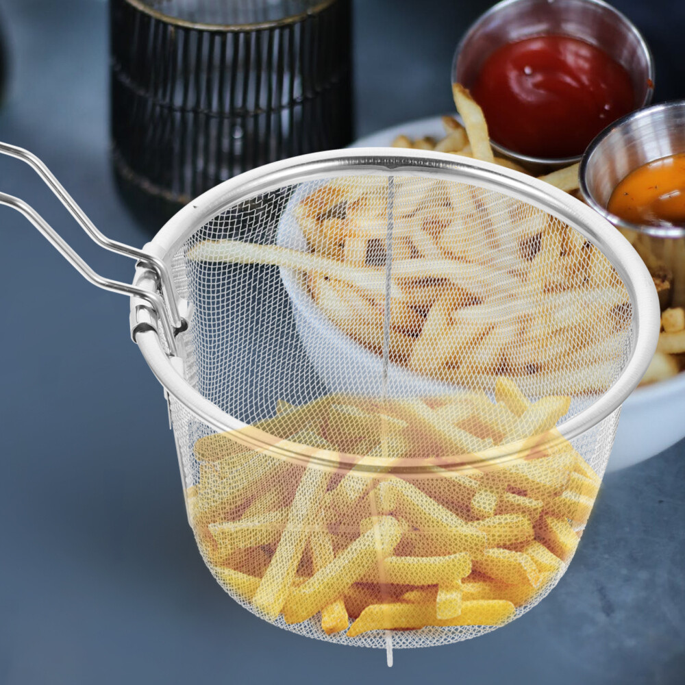 metal strainer Fryer Basket Kitchen Frying Basket for Home Cooking Kitchen