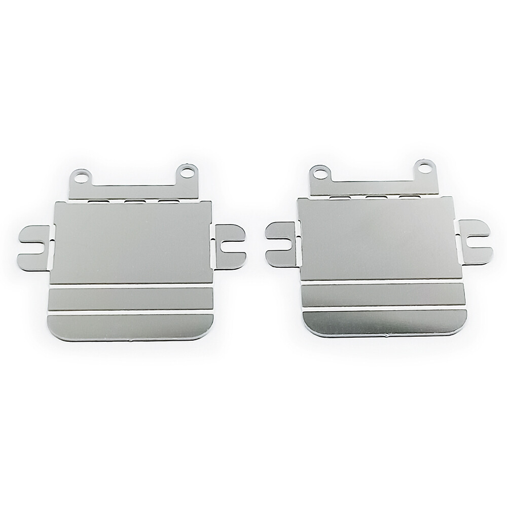 3Pcs Steel Chassis Armor Skid Plate Axle Protector for RC 1/18 Traxxas TRX4M Car