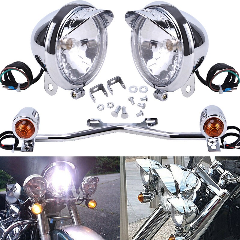 Driving Passing Spot W/ Turn Signals Light Bar For Harley