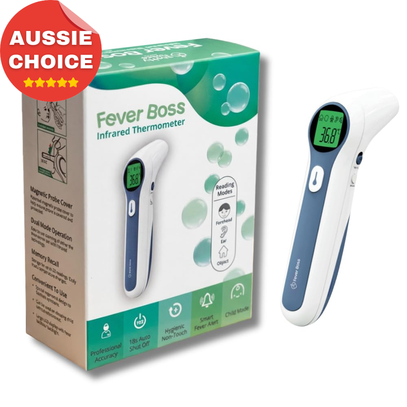 Fever Boss Infrared Thermometer 5-in-1 Non-Contact Forehead Ear Baby Adult