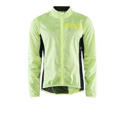 CRAFT CRAFT MENS ESSENCE LIGHT WIND JACKET TOP GREEN SPORTS RUNNING FULL ZIP WINDPROOF