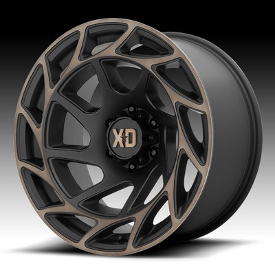 XD Series XD860 Onslaught Machined Black BRZ Tint 20x9 8x170 0mm (XD86029087600)