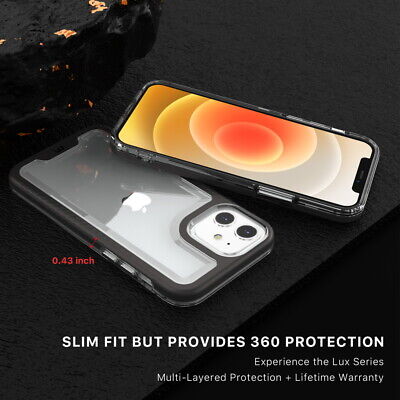 Transparent Shockproof Phone Cases with Dual-Layered & Screen Protector Bumpers