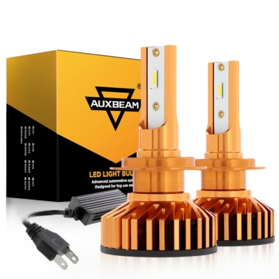 AUXBEAM H7 LED Headlight Bulbs Low Beam White for BMW 320i 328i 330i 335i X1 X3
