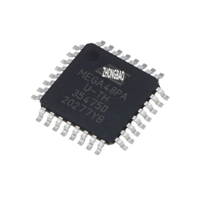2PCS ATMEGA48 TQFP32 MCU 8-Bit ATmega AVR RISC 4KB Flash 2.5V/3.3V/5V 32-Pin 