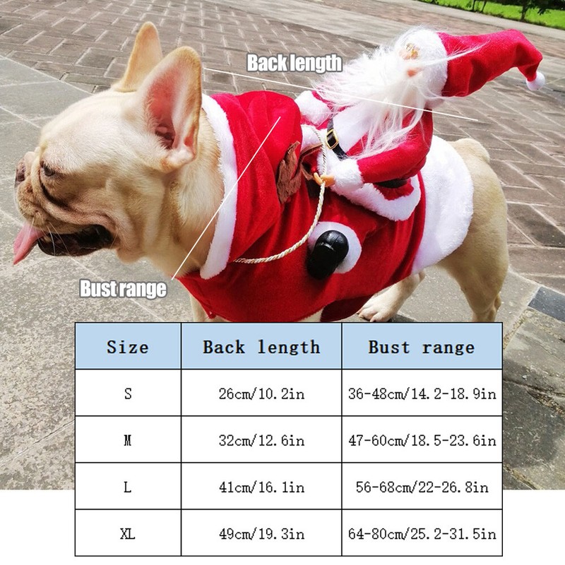 New Christmas Santa Claus Pet Dog Fancy Dress Jacket Coat Costume Outfit Clothes 1 New Christmas Santa Claus Pet Dog Fancy Dress Jacket Coat Costume Outfit Clothes 1