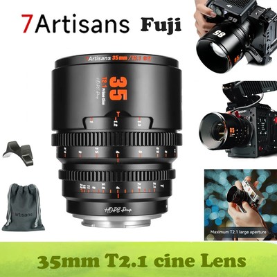 7artisans 35mm T2.1 Hope Prime Super 35 Cinema Lens for Fuji X Mount