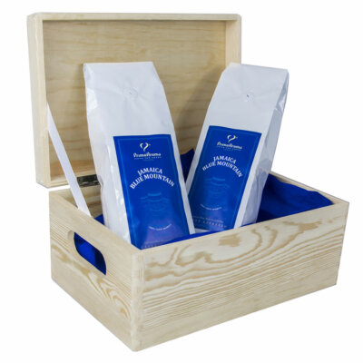 Jamaica Blue Mountain Coffee, No.1 First Grade 2 x 250g in der Geschenkbox  