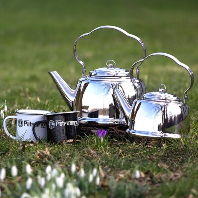 Petromax Stainless Steel Teakettle for Campfire or Kitchen