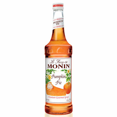 Monin - Pumpkin Pie Syrup, Pumpkin and Baked Pie Crust Flavor, Natural Flavors,