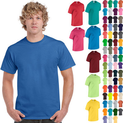 Gildan Plain Cotton T-Shirt Short Sleeve Solid Blank Design Tee Men Tshirt S-5XL