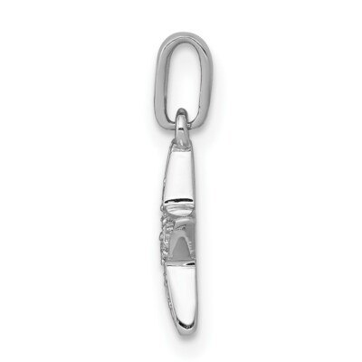 Pre-owned Superdealsforeverything Real 14kt White Gold 1/10ct. Diamond Star Pendant