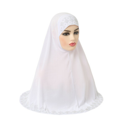 One Piece Amira Hijab Muslim Overhead Islamic Instant Scarf Niqab Head Wrap Cap