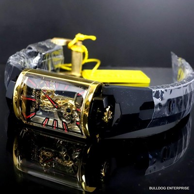 Pre-owned Invicta Vintage Mechanical Skeletonized Ghost Bridge Capsule 29mm Watch