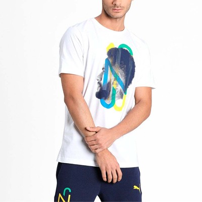 

Puma Nj Hero Graphic Crew Nj Футболка с коротким рукавом Мужские белые повседневные топы 605553, Белый, Puma Nj Hero Graphic Crew Neck Short Sleeve TShirt