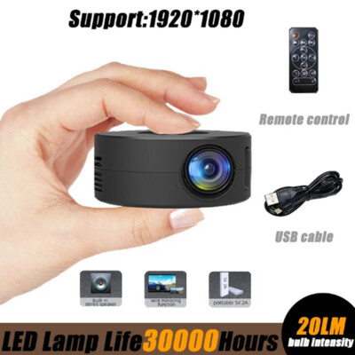 Portable Mini Projector 1080P LED Home Office Theater Cinema For Android iPhone