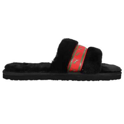 

Женские черные повседневные сандалии Puma Fluff Remix Slides 385346-04, Черный, Puma Fluff Remix Slides