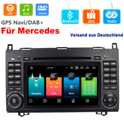 Für Mercedes Benz W639 W245 W169 Sprinter Viano 7'' GPS Navi DVD BT DAB+Autoradio