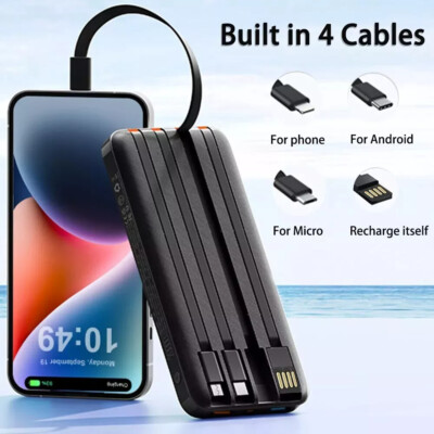 Power Bank 20000mAh Portable Charger External Battery Backup For Cell Phone