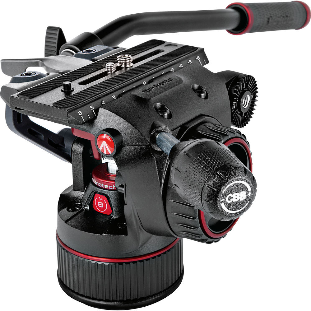Manfrotto Nitrotech N8 Video Head and 535 Carbon Fiber Tripod #MVKN8CUS