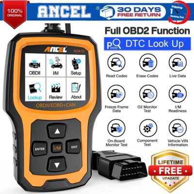 Ancel AD410 Car Code Reader EOBD OBD2 Scanner Diagnostic Tool Check Engine Light