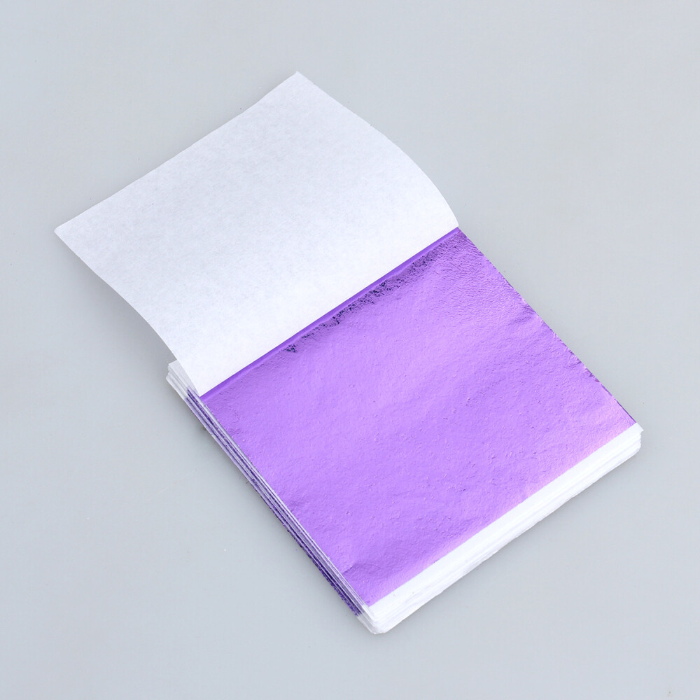 300 Sheets Gold & Metal Leaf Sheets Set , 6 Colors, Imitation Hold