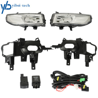 Pair Bumper Fog Lights Lamps w/Switch & Bracket For 2020-2022 Nissan Rogue Sport